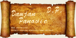 Damjan Panović vizit kartica